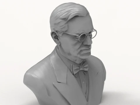 Alexander Fleming 3D Printable Bust 3D Print Model