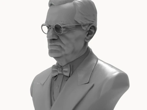 Alexander Fleming 3D Printable Bust 3D Print Model