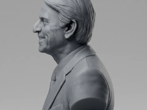 Carl Sagan 3D Printable Bust 3D Print Model
