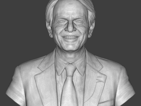 Carl Sagan 3D Printable Bust 3D Print Model