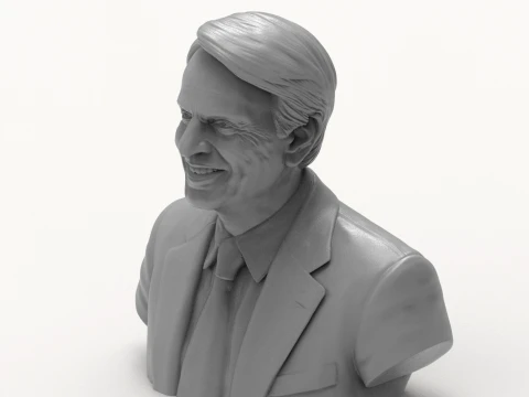 Carl Sagan 3D Printable Bust 3D Print Model