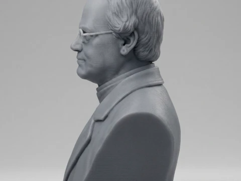 Gregor Mendel 3D Printable Bust 3D Print Model