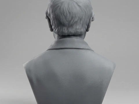 Gregor Mendel 3D Printable Bust 3D Print Model