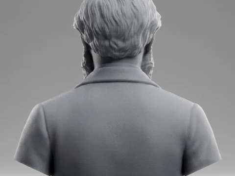 James Clerk Maxwell 3D Printable Bust 3D Print Model