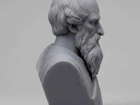 Archimedes Historical 3D Printable Bust 3D Print Model