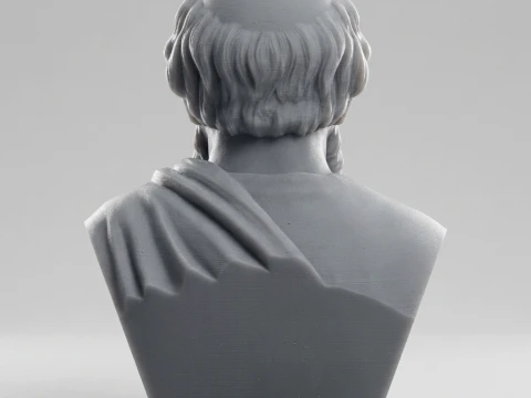 Archimedes Historical 3D Printable Bust 3D Print Model