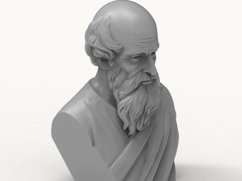 Archimedes Historical 3D Printable Bust 3D Print Model