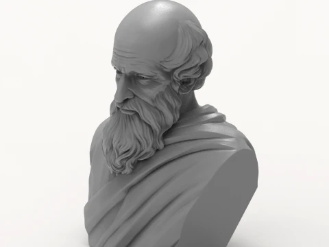 Archimedes Historical 3D Printable Bust 3D Print Model