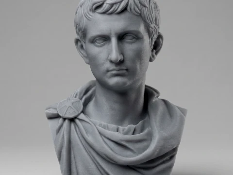 Augustus First Roman Emperor 3D Printable Bust 3D Print Model