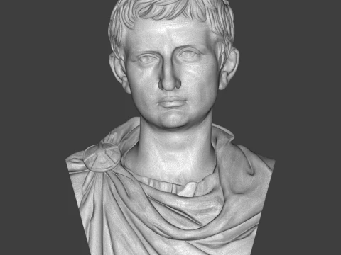 Augustus First Roman Emperor 3D Printable Bust 3D Print Model