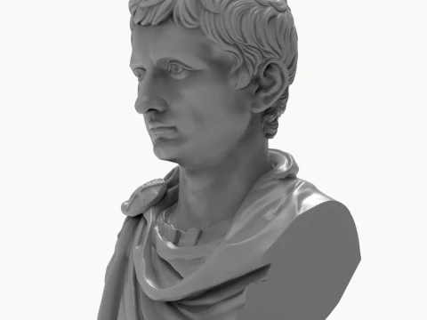 Augustus First Roman Emperor 3D Printable Bust 3D Print Model