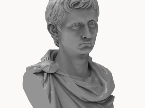 Augustus First Roman Emperor 3D Printable Bust 3D Print Model