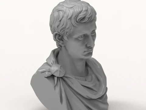 Augustus First Roman Emperor 3D Printable Bust 3D Print Model