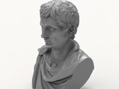 Augustus First Roman Emperor 3D Printable Bust 3D Print Model