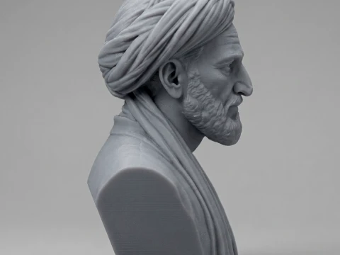 Avicenna Historical Polymath 3D Printable Bust 3D Print Model