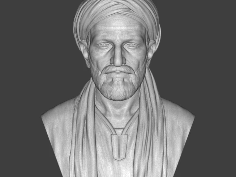 Avicenna Historical Polymath 3D Printable Bust 3D Print Model