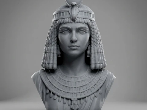 Cleopatra 3D Printable Bust 3D Print Model