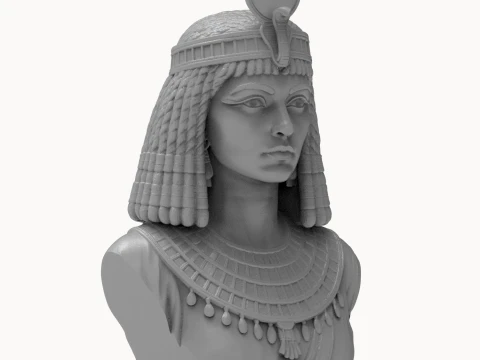 Cleopatra 3D Printable Bust 3D Print Model