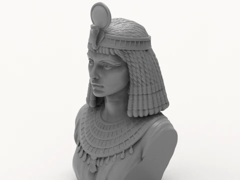 Cleopatra 3D Printable Bust 3D Print Model