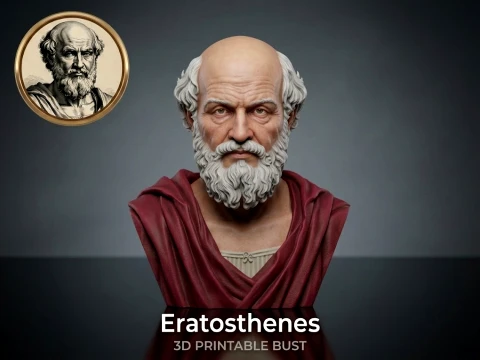 Eratosthenes 3D Printable Bust 3D Print Model