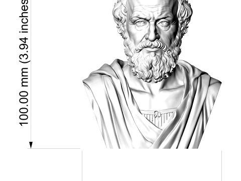 Eratosthenes 3D Printable Bust 3D Print Model