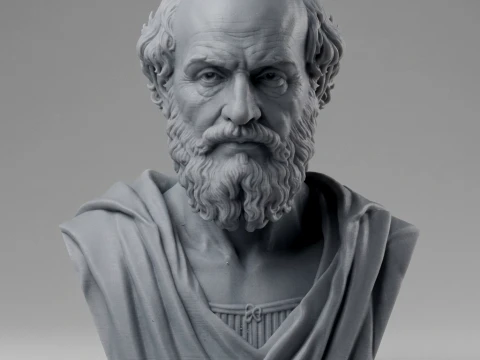 Eratosthenes 3D Printable Bust 3D Print Model
