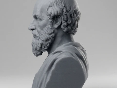 Eratosthenes 3D Printable Bust 3D Print Model