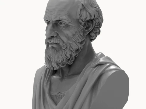 Eratosthenes 3D Printable Bust 3D Print Model