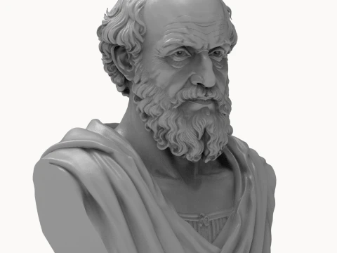 Eratosthenes 3D Printable Bust 3D Print Model