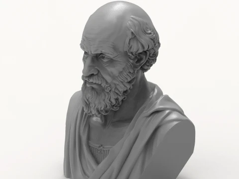 Eratosthenes 3D Printable Bust 3D Print Model