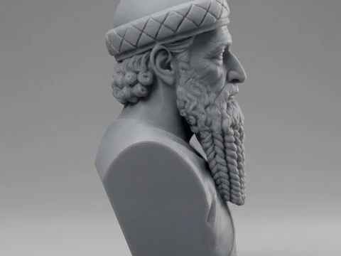 Hammurabi Babylonian King 3D Printable Bust 3D Print Model