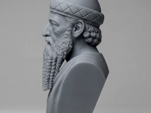 Hammurabi Babylonian King 3D Printable Bust 3D Print Model