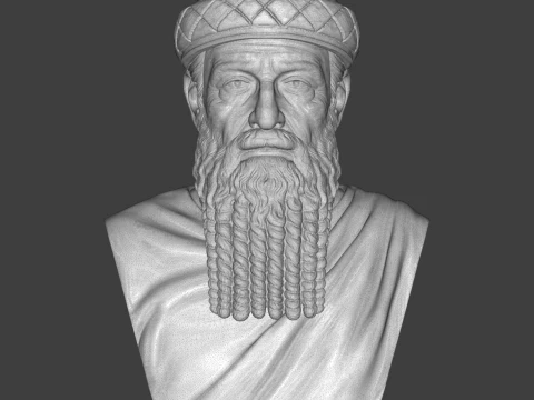 Hammurabi Babylonian King 3D Printable Bust 3D Print Model