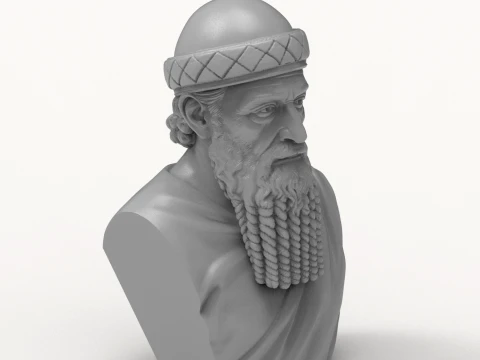 Hammurabi Babylonian King 3D Printable Bust 3D Print Model
