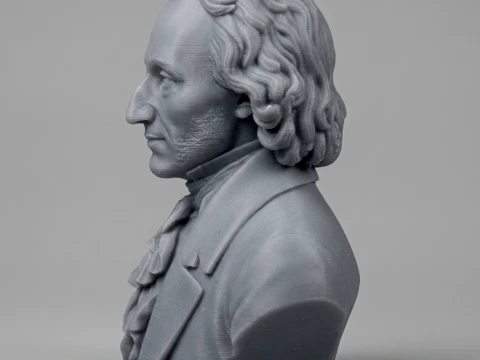 Niccol Paganini 3D Printable Bust 3D Print Model