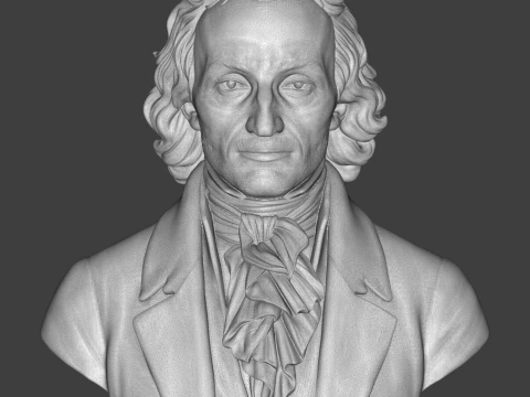 Niccol Paganini 3D Printable Bust 3D Print Model