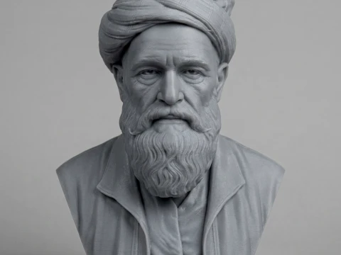 Omar Khayyam Persian Polymath 3D Printable Bust 3D Print Model