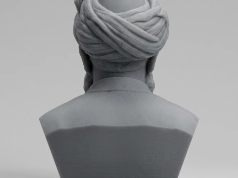 Omar Khayyam Persian Polymath 3D Printable Bust 3D Print Model