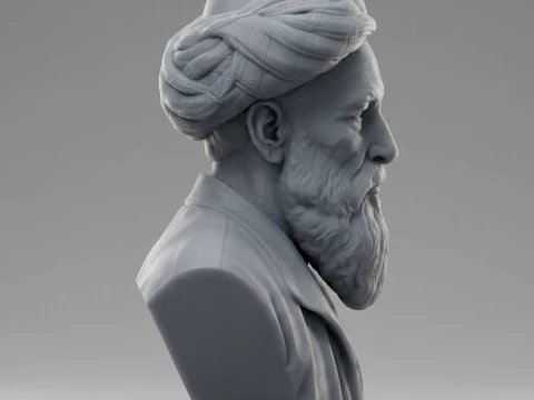 Omar Khayyam Persian Polymath 3D Printable Bust 3D Print Model