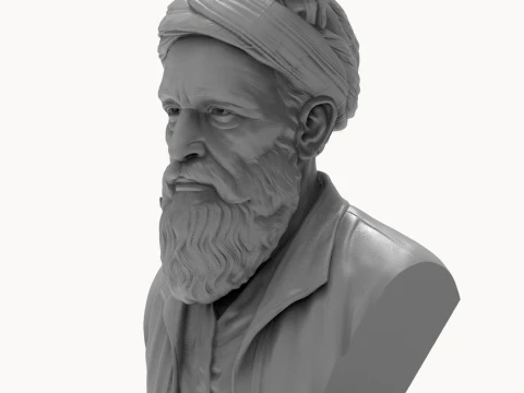 Omar Khayyam Persian Polymath 3D Printable Bust 3D Print Model