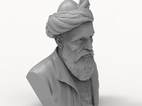 Omar Khayyam Persian Polymath 3D Printable Bust 3D Print Model