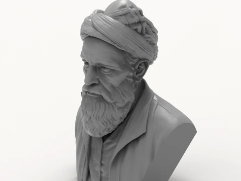 Omar Khayyam Persian Polymath 3D Printable Bust 3D Print Model