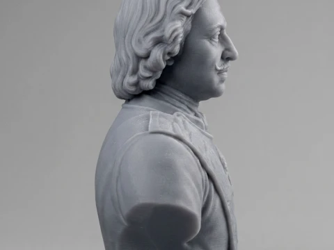 Peter the Great Russian Emperor 3D Printable Bust 3D Print Model