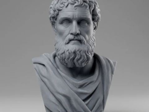 Phidias Ancient Greek Sculptor 3D Printable Bust 3D Print Model