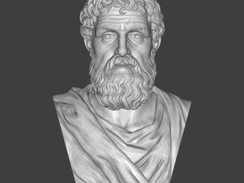 Phidias Ancient Greek Sculptor 3D Printable Bust 3D Print Model