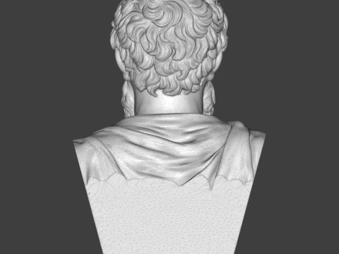 Phidias Ancient Greek Sculptor 3D Printable Bust 3D Print Model