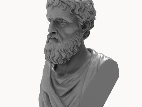 Phidias Ancient Greek Sculptor 3D Printable Bust 3D Print Model