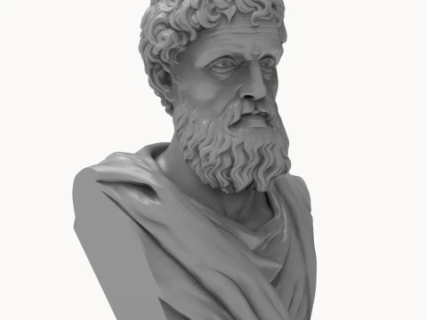 Phidias Ancient Greek Sculptor 3D Printable Bust 3D Print Model