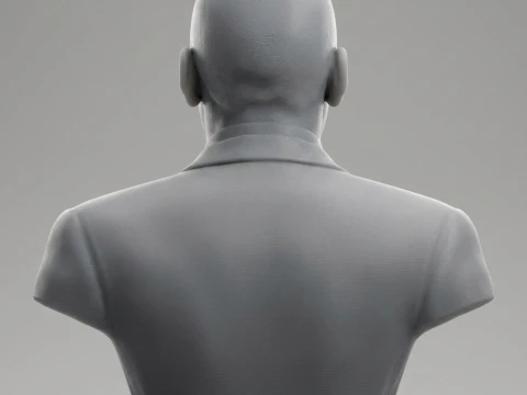 Ray Charles 3D Printable Bust 3D Print Model