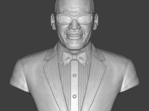 Ray Charles 3D Printable Bust 3D Print Model